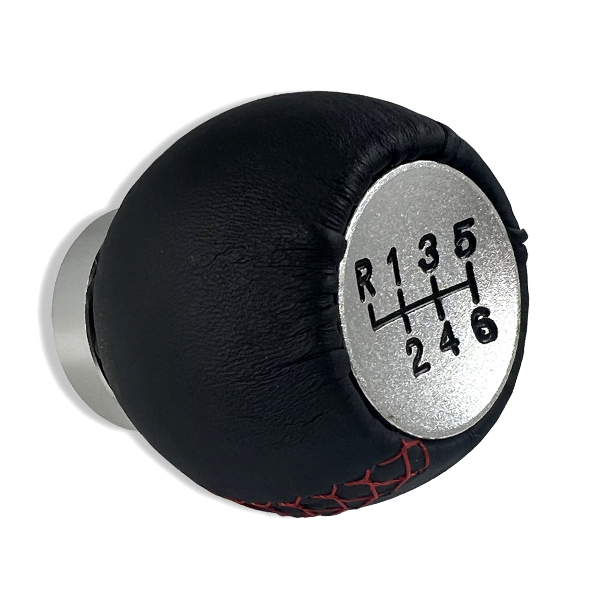 6 Speed Leather Shift Knob - M8/ M10/ M12 thread