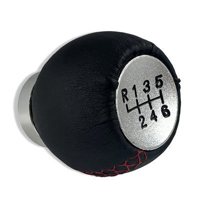 6 Speed Leather Shift Knob - M8/ M10/ M12 thread