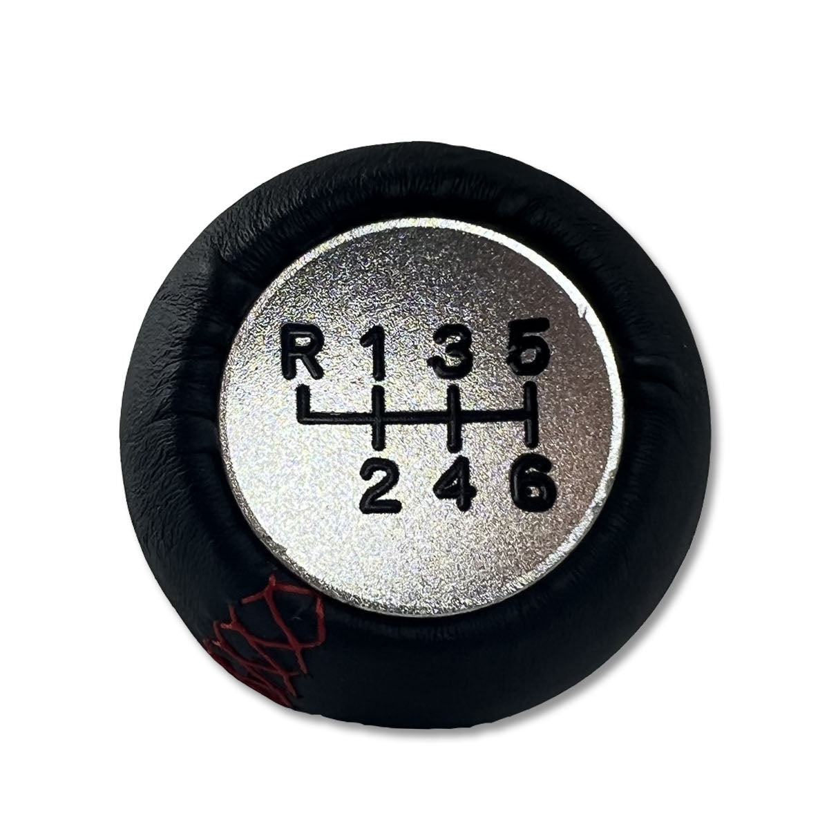 6 Speed Leather Shift Knob - M8/ M10/ M12 thread