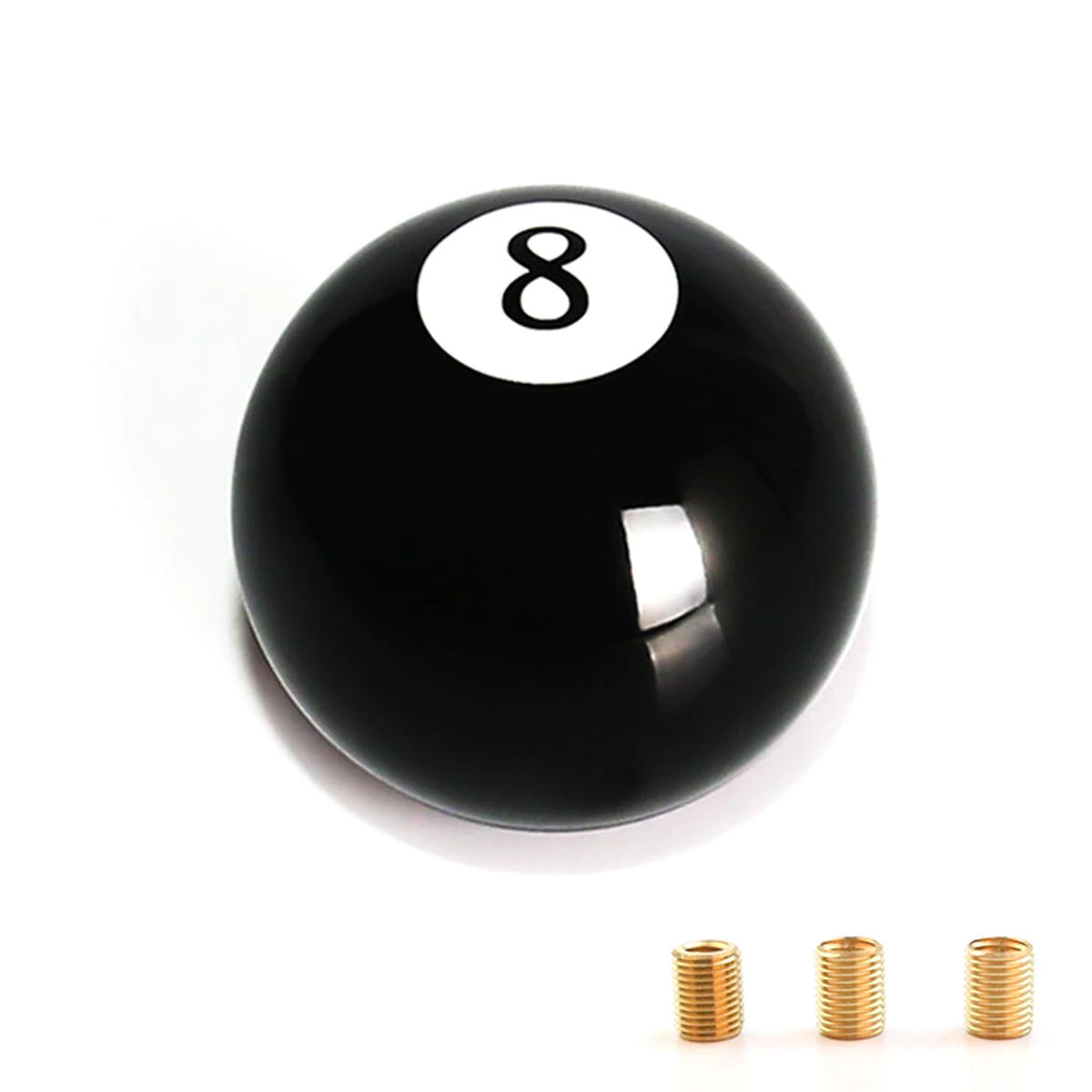 Black 8 Pool Ball Shift Knob - M8/ M10/ M12 thread
