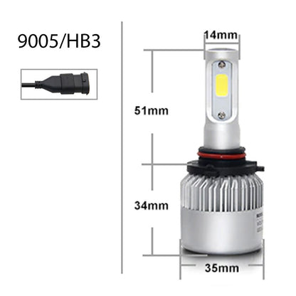 9005/HB3/H10 Headlight LED kit with Fan Cooling System - 7200lms