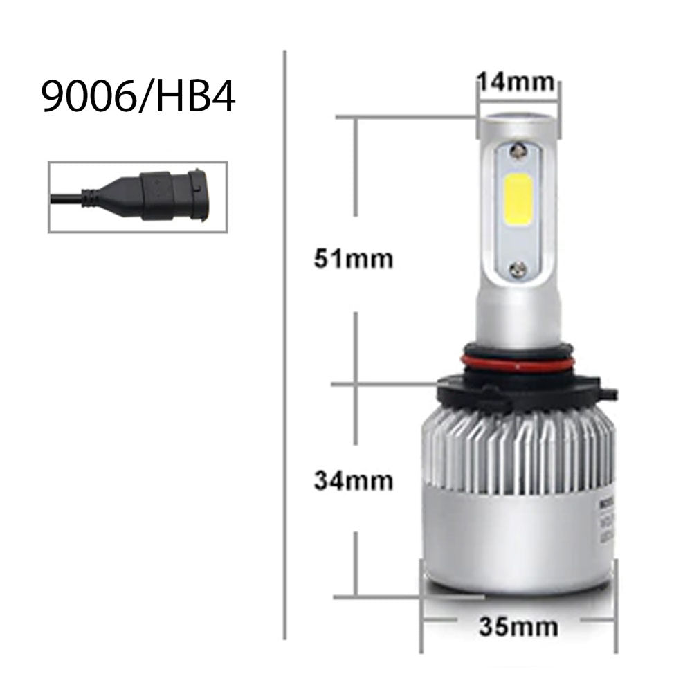 9006/HB4 Headlight LED kit with Fan Cooling System - 7200lms