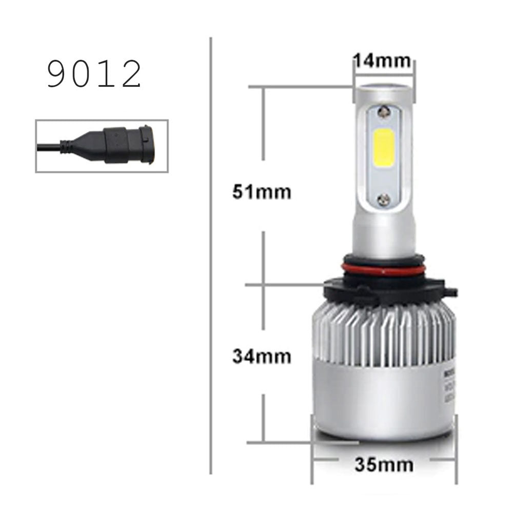 9012 Headlight LED kit with Fan Cooling System - 7200lms
