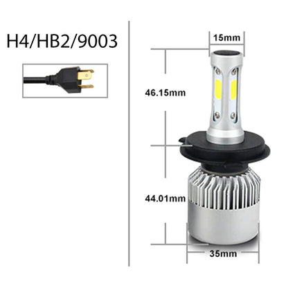 H4/HB2/9003 Headlight LED kit with Fan Cooling System - 7200lms