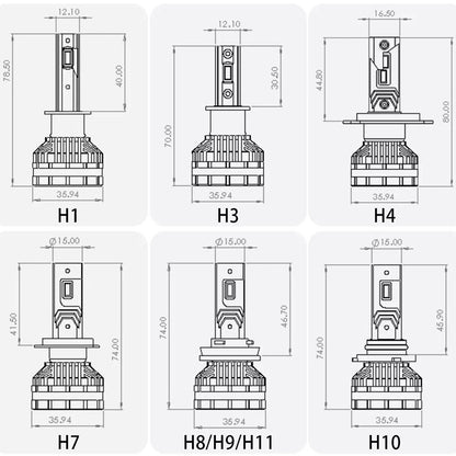 H7 Adjustable LED kit with Canbus & Fan Cooling System - 20000lms