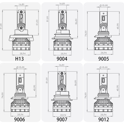 H8/H9/H11 Adjustable LED kit with Canbus & Fan Cooling System - 20000lms